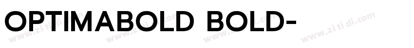 OPTIMABOLD BOLD字体转换